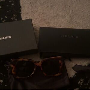 Saint Laurent Brown Sunglasses
